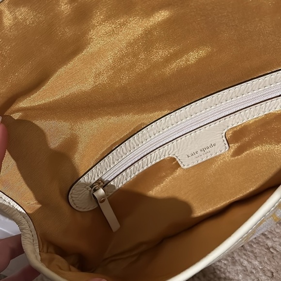 🌻Kate Spade Bloomington canvas sunflower clutch NWT - Picture 4 of 4